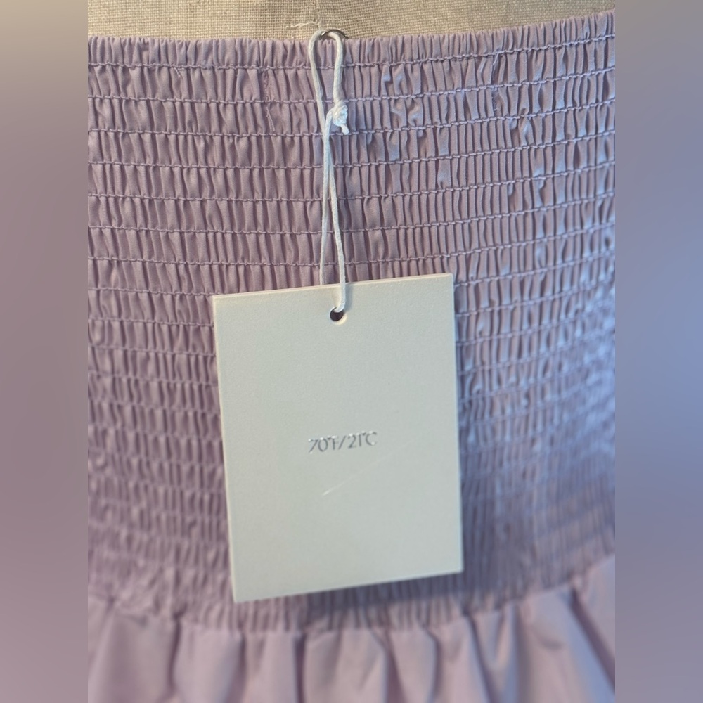 70/21 Tiered Smocked Lavender Women's Dress - Picture 7 of 11